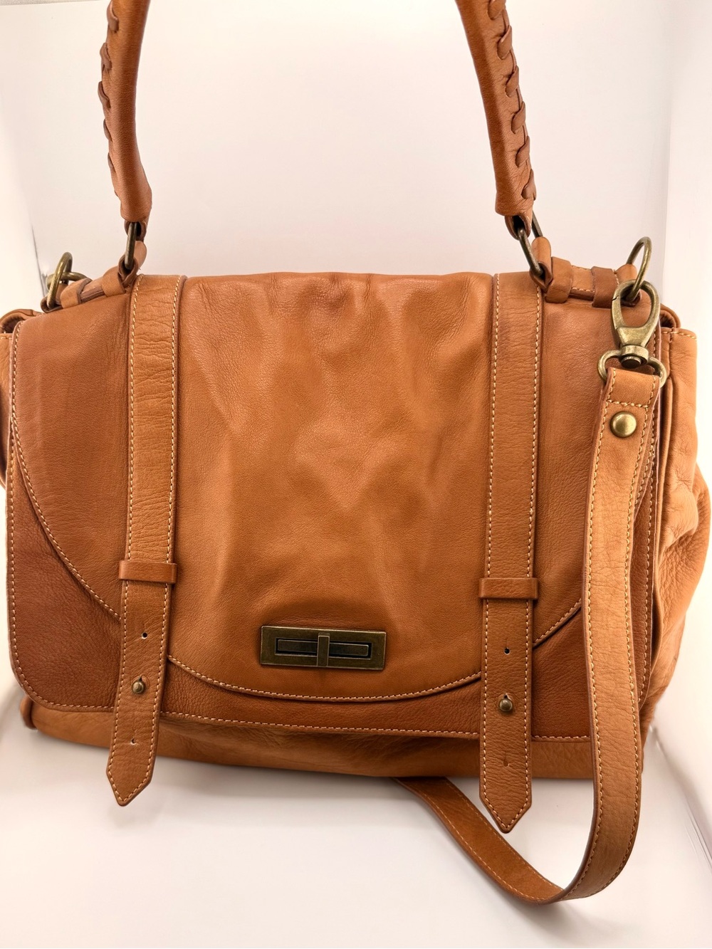 Comptoir des Cottoniers Women's Tan Leather crossbody Bag